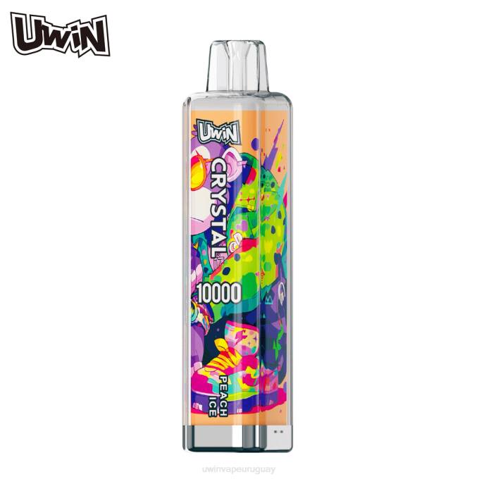 UWIN Crystal Bocanadas - hielo de durazno UWIN CRYSTAL 10000 vaporizadores desechables H6JT10